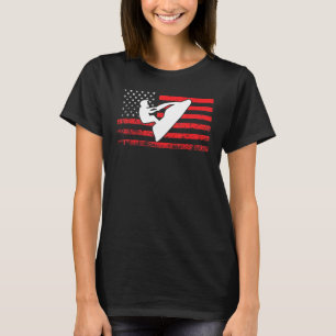 Camiseta Jet Ski American Flag Jet Skiing