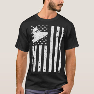 Camiseta Jet ski estadounidense bandera de EE. UU. jetski