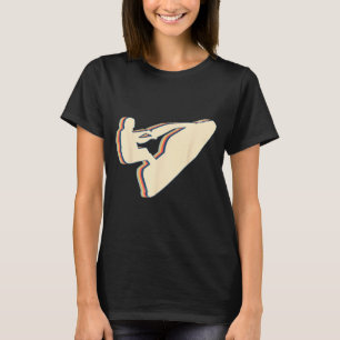 Camiseta Jet ski jet skiing arte lineal retro