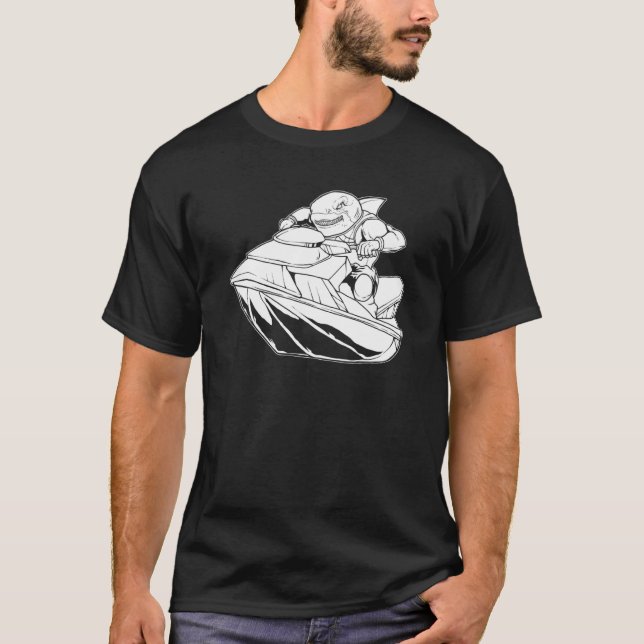 Camiseta Jet Ski Shark Skier   Skiing Jet Ski (Anverso)