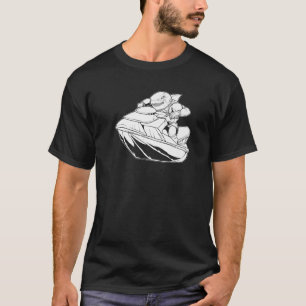 Camiseta Jet Ski Tiburón Esquiador  Esquí Jet Ski