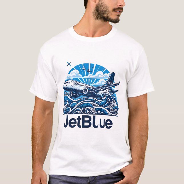 Camiseta Jetblue Airbus (Anverso)