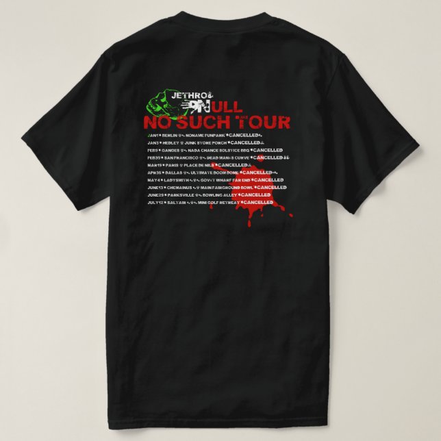 Camiseta Jethro Nulo No Tal Tour T (Reverso del diseño)