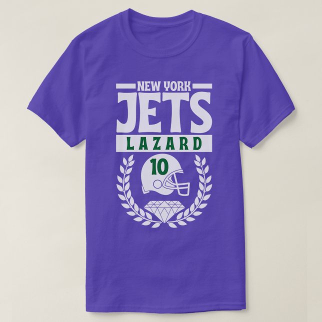 Camiseta Jets Allen Lazard 10 Helmet American (Diseño del anverso)