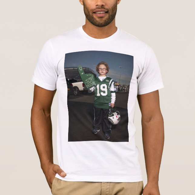 Camiseta Jets contra el fiesta de puerta posterior de los (Anverso)