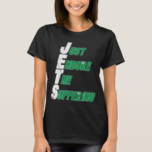 Camiseta Jets divertidos solo aguantan el fútbol sufrido