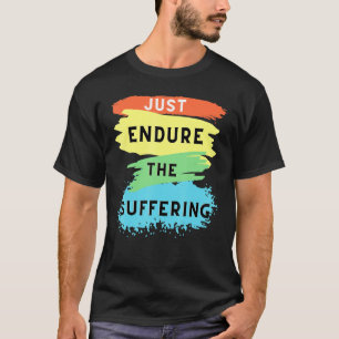 Camiseta Jets graciosos solo soportan el sufrimiento del fú