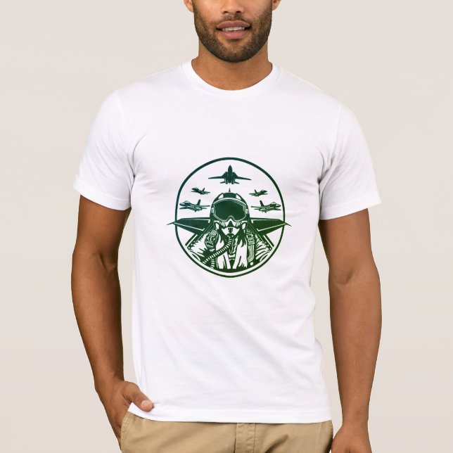 Camiseta Jets militares de camisas masculinas (Anverso)