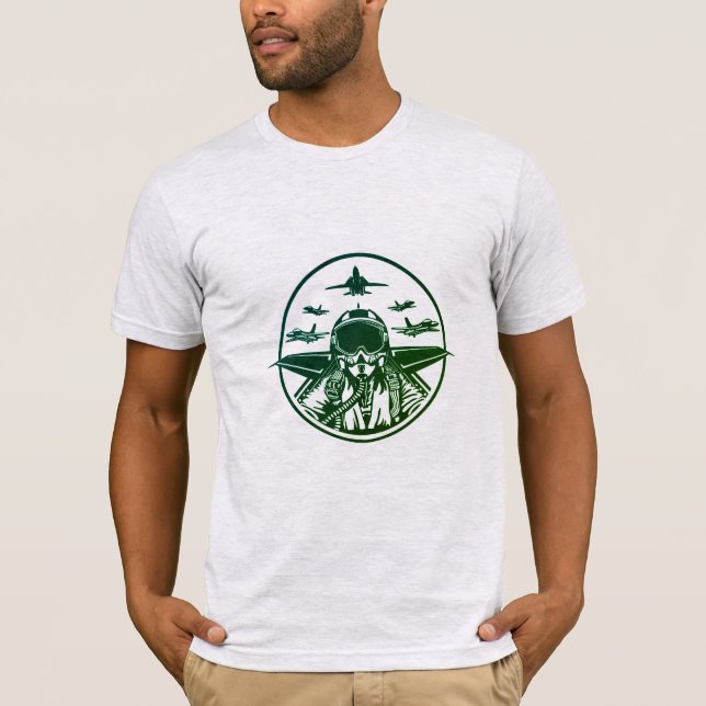 Camiseta Jets militares de camisas masculinas (Anverso)