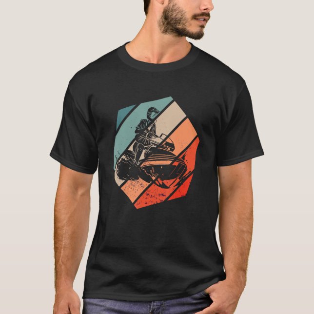Camiseta Jetski Jet Ski Jetskiing Retro Hexa Jet Skiate (Anverso)