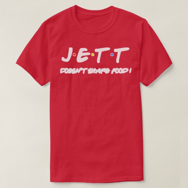 Camiseta Jett No Comparte Comida Joan Jett Music  (Diseño del anverso)
