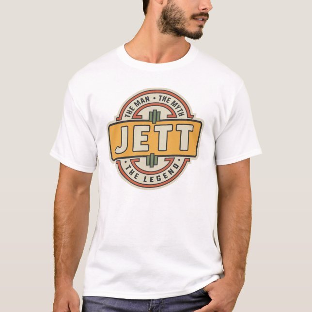 Camiseta Jett The Man Myth Leend Name Jett (Anverso)