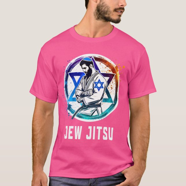 Camiseta Jew Jitsu Funny Jewish Martial Arts Bjj (Anverso)
