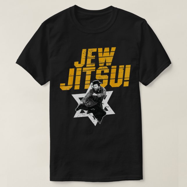 Camiseta Jew Jitsu Funny Jewish Martial Arts Rabbi Jiu Jits (Diseño del anverso)