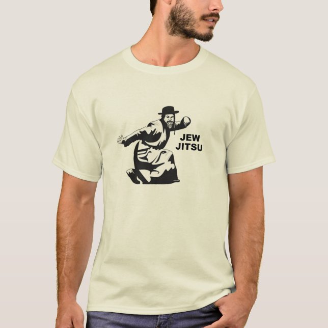 Camiseta Jew Jitsu T-Shirt | Judía Bar Mitzvah Regalos (Anverso)