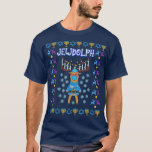 Camiseta Jewdolph Jewish Reindeer Hanukkiah Fun Ugly Hanukk<br><div class="desc">Jewdolph Jewish Reindeer Hanukkiah Fun Ugly Hanukkah Menorah  .</div>