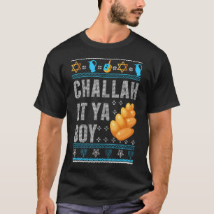 Camiseta Jewish Challah At Ya Boy Feliz Hanukkah Chanukah C