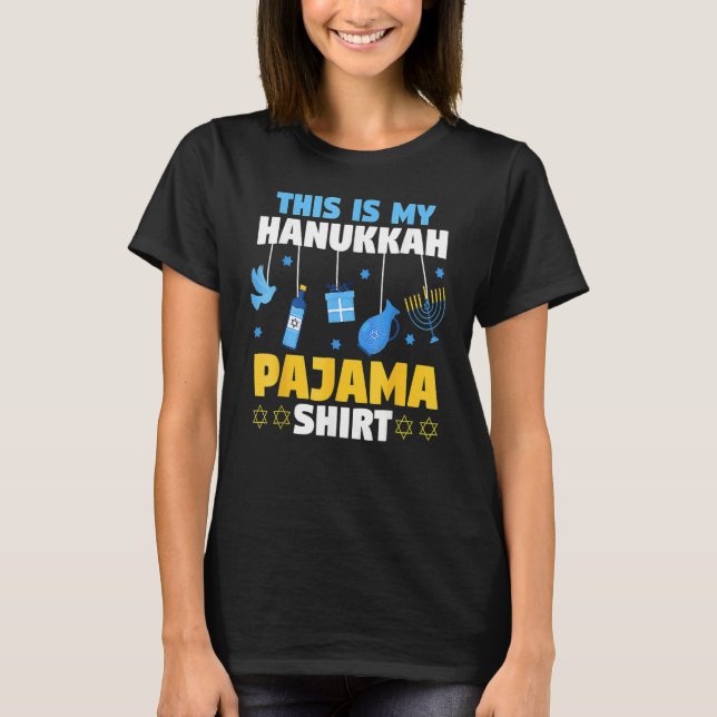 Camiseta Jewish Festival Of Lights This Is My Hanukkah Paja (Anverso)