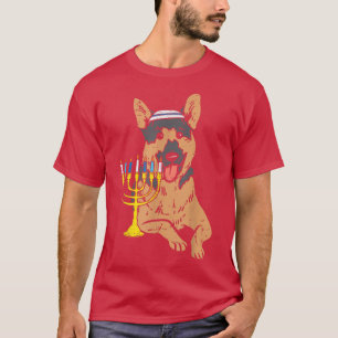 Camiseta Jewish German Shepherd Dog Hanukkah Pajamas Chanuk
