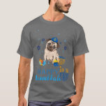 Camiseta Jewish Pug Dog Menorah Hat Chanukah Hanukkah Chris<br><div class="desc">Jewish Pug Dog Menorah Hat Chanukah Hanukkah Christmas T-Shirt .</div>