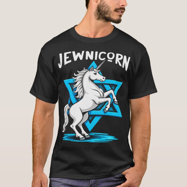 Camiseta Jewnicorn Funny Jewish (Anverso)