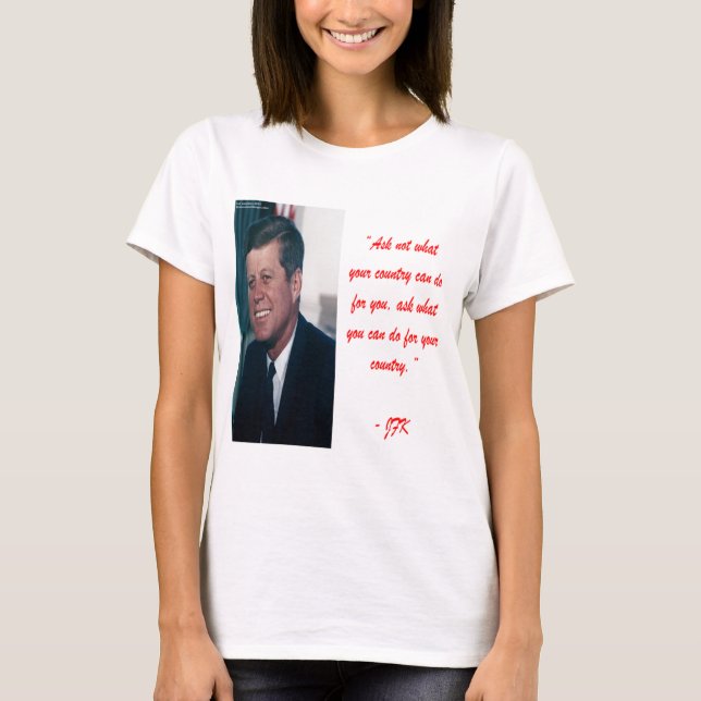Camiseta JFK & Cita No Preguntes (Anverso)