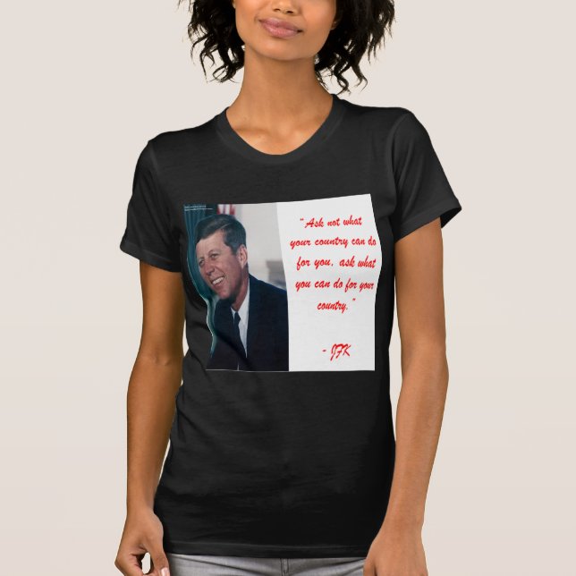 Camiseta JFK & Cita No Preguntes (Anverso)