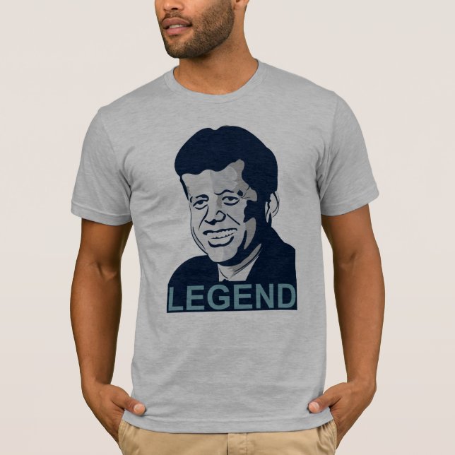 Camiseta JFK ilustrados - (Anverso)