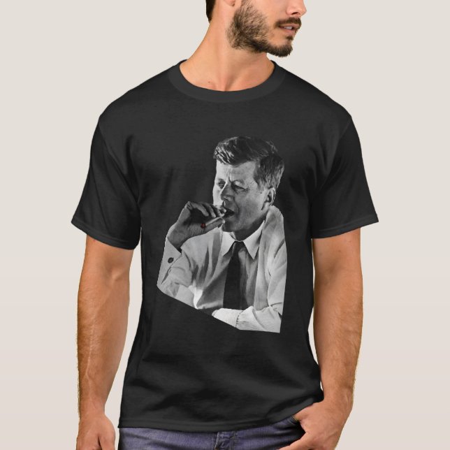 Camiseta Jfk John F Kennedy Cigar Fumador (Anverso)