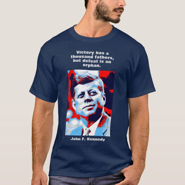 Camiseta JFK John F. Kennedy Cita Inspiración Motivacional (Anverso)