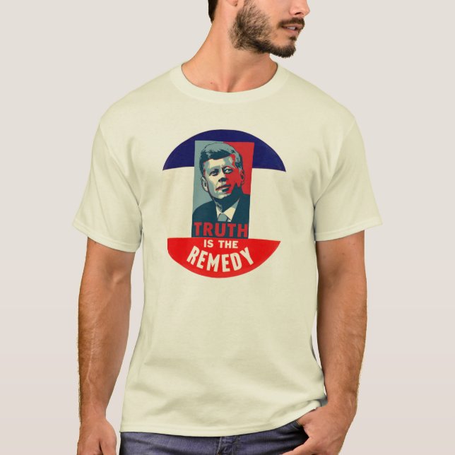 Camiseta JFK: La verdad es el remedio (Anverso)