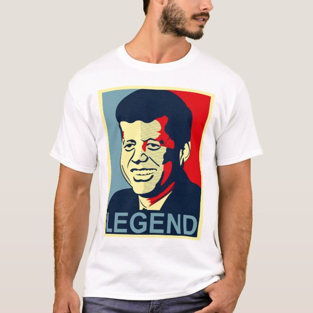 Camiseta jfk, una leyenda verdadera (Anverso)