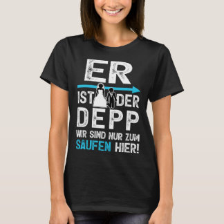 Camiseta JGA Él es el Outfit Depp Hombres Despedida de sol