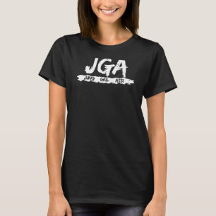 Camiseta JGA - Jung Geil Assi - Tema divertido para despedi
