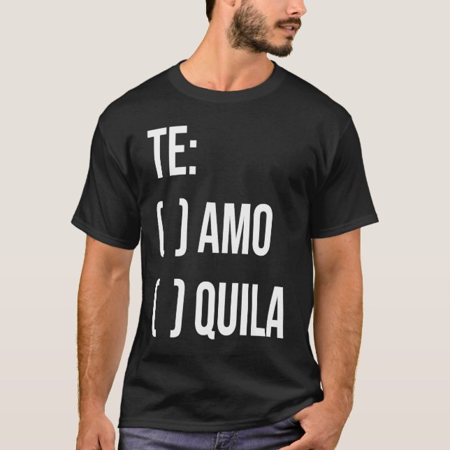 Camiseta Jga Te Aamo Tequila Bridal Party Bachelorette Enga (Anverso)
