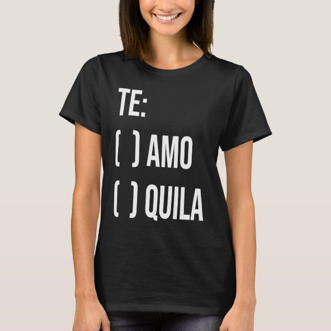 Camiseta Jga Te Aamo Tequila Fiesta de Despedida de Soltera (Anverso)