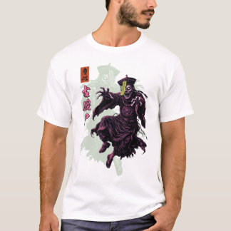 Camiseta Jiangshi vampiro chino saltarín mito oscuro