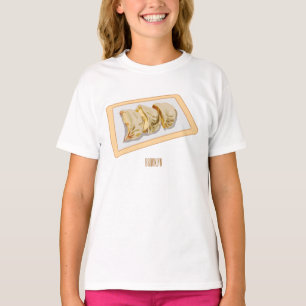 Camiseta Jiaozi / ilustracion personalizado chino de bolas 