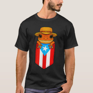 Camiseta Jibaro Coqui Frog Bandera Boricua de Puerto Rico