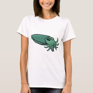 Camiseta Jibias verde azuladas de la natación