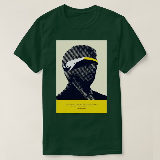 Camiseta Jiddu Krishnamurti (Diseño del anverso)