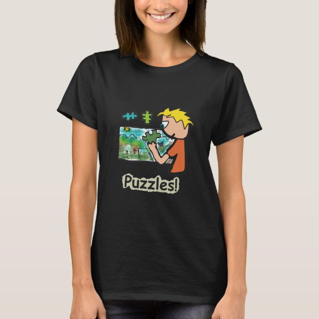 Camiseta Jigsaw Puzzler Puzzles (Anverso)
