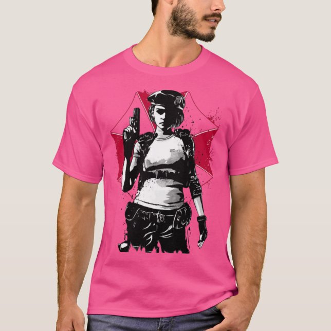 Camiseta Jill Valentine divertida (Anverso)