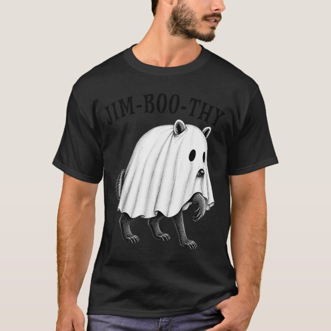 Camiseta Jim-Boo-Thy Halloween Jimothy Seattle Mapache Meme (Anverso)
