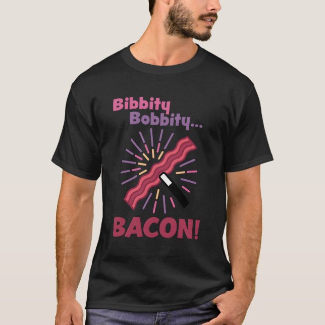 Camiseta Jim Gaffigan Bibity Bobbity Bacon (Anverso)