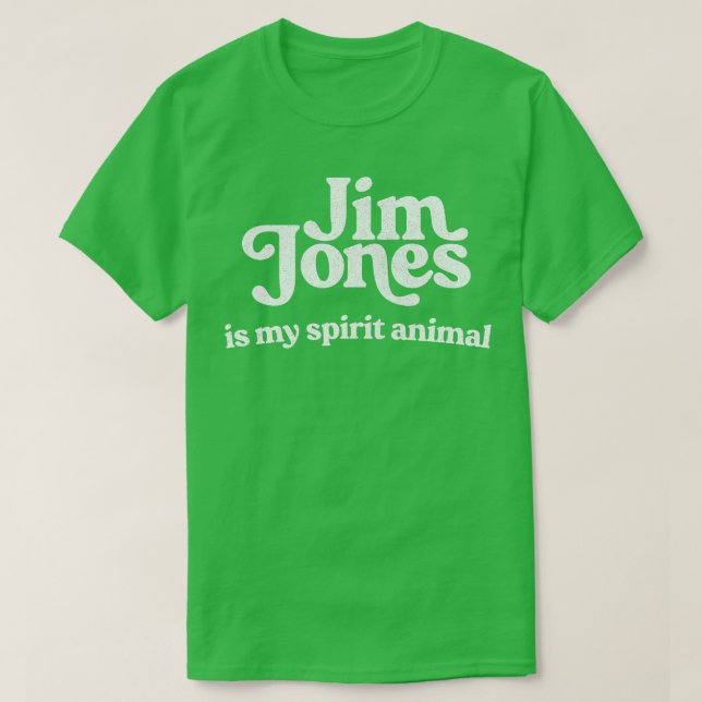 Camiseta Jim Jones es mi animal espiritual (Diseño del anverso)