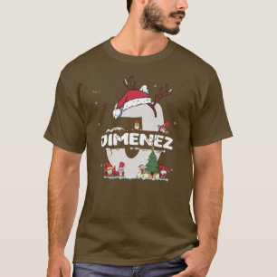 Camiseta Jimenez Christmasw Jiménez Nombre para divertidas