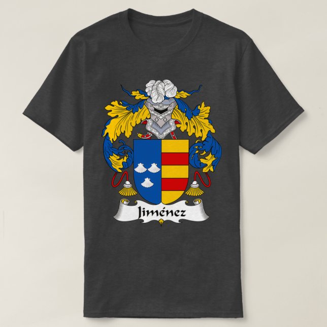 Camiseta Jimenez Coat of Arms Family Crest  (Diseño del anverso)