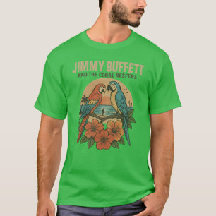 CAMISETA JIMMY BUFFETT Y LOS REFERENTES DEL CORAL