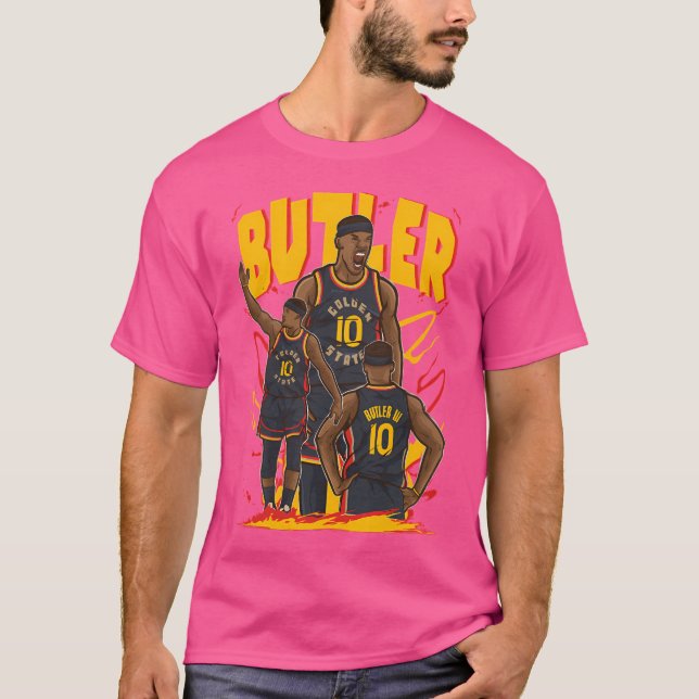 Camiseta Jimmy Butler Personalizado del estado de oro (Anverso)